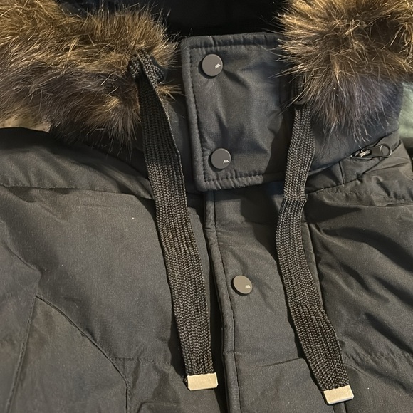 Andrew Marc New York Gattaca Black Parka Puffer Coat With Detachable Hood XL NWT - Picture 14 of 15